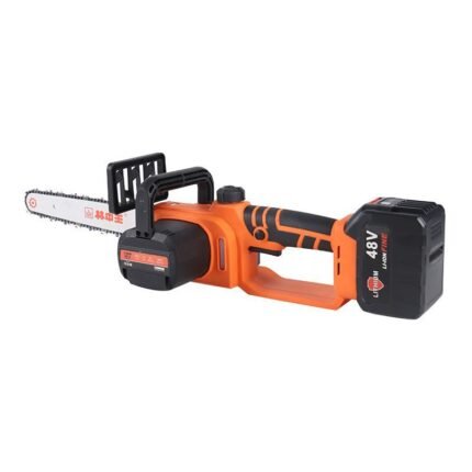 12in High-speed lithium electric saw, rechargeable high-power household logging cordless small hand saw for tree felling and pruning (40cm)