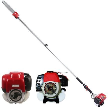Gasoline high pole saw, extra long high pole saw, four-stroke long pole chain saw orchard pruning saw