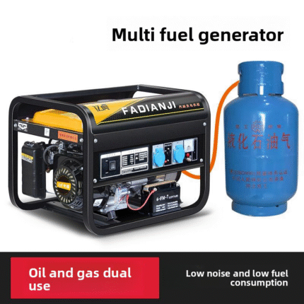 Multi-fuel generator 220v gasoline household 5/8kw10 kilowatt outdoor small generator（Manual and electric dual start）