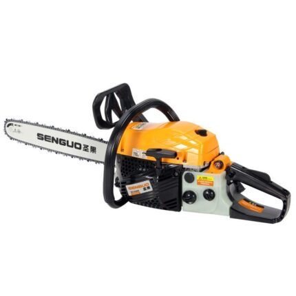 Four-stroke gasoline saw, high-power pure gasoline felling saw chain saw, household handheld tree saw artifact  18in