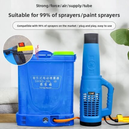 Electric powerful air blower mist machine, lithium battery sprayer, agricultural portable air blower sprayer