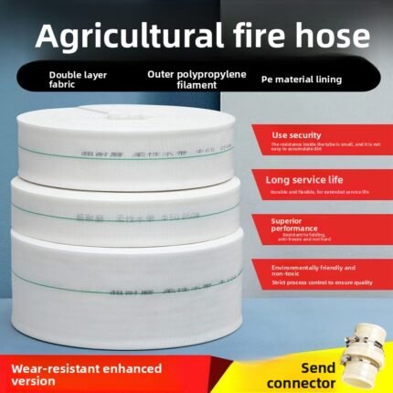 Agricultural fire irrigation hose, water hose, water pump canvas hose